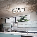Ideal Lux ceiling luminaire ANGOLO PL3 3 flames G9 IP20, black