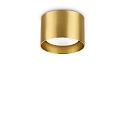 ceiling luminaire SPIKE PL1 ROUND GX53 down, round, rigid GX53 IP20, brass 