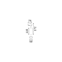 Ideal Lux 3-faset spot FOX 15W MEDIUM / ON-OFF 930 justerbar, on/off IP20, hvid mat 