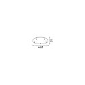 Ideal Lux baldakin ROUND STANDARD � 46CM 5-fold, rund, chrom, poleret