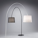 Ideal Lux Standerlampe DORSALE E27 IP20, sort