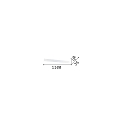 Ideal Lux wall luminaire DELTA AP D110 LED LED IP20, white