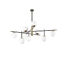 ceiling luminaire GOURMET PL9 9 flames E14 IP20, black