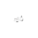 Ideal Lux V�glampe KOMODO-1 AP LED venstre, med USB-opladningsfunktion, med hylde LED IP20, sort