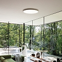 Ideal Lux Loftlampe FLY SLIM PL LED LED IP40, pulverlakeret, hvid