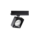 3-faset spot POV TRACK LED firkantet, med adapter LED IP20, sort