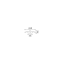 indbygningsroset ROUND RECESSED 1-fold, rund, hvid mat