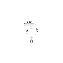 Ideal Lux 3-faset spot FOX 15W MEDIUM / DALI 930 DALI styrbar, justerbar IP20, hvid mat 