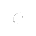 Ideal Lux Standerlampe COMET IP20, sort d�mpbar