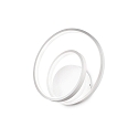 wall luminaire OZ AP DALI/PUSH round, DALI controllable IP20, white matt dimmable