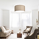 Ideal Lux shade SET UP PARALUME CILINDRO � 70 cm cylindrical, blue grey