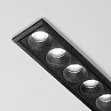 Ideal Lux Indbygnings loftlampe LIKA SLIM D12 FI RECESSED TRIM 6-flammer, UGR < 19, on/off IP20, sort mat 