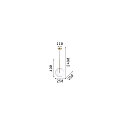 Ideal Lux pendant luminaire EQUINOXE SP1 1 flame G4 IP20, chrome