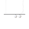 pendant luminaire PERLINE SP2 2 flames G9 IP20, black