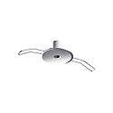 indbygningsroset ROUND RECESSED 1-fold, rund, chrom, poleret