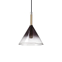 pendant luminaire EMPIRE conical G9 IP20, smoky colour dimmable