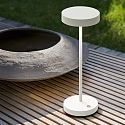 Ideal Lux Batteri bordlampe TOFFEE IP54, hvid d�mpbar