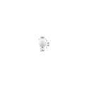 Ideal Lux table lamp CARTA 21 E27 IP20, white dimmable