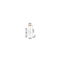 pendant luminaire EQUINOXE G4 IP20, chrome 