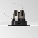 Ideal Lux ceiling recessed luminaire GAME TRIMLESS SQUARE square, rigid, flush, UGR < 19, switchable IP40/IP20, black 