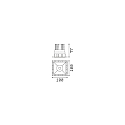 Ideal Lux ceiling recessed luminaire GAME TRIMLESS SQUARE square, rigid, flush, UGR < 19, switchable IP40/IP20, black 