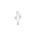 Ideal Lux 3-faset spot FOX 15W MEDIUM / ON-OFF 940 justerbar, on/off IP20, sort mat 