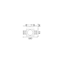 Ideal Lux Installationshus ZEUS firkantet, hvid