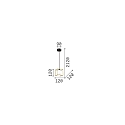Ideal Lux pendant luminaire LINGOTTO SP1 1 flame, adjustable G9 IP20, black matt 