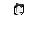 ceiling luminaire LINGOTTO PL1 1 flame E14 IP20, black matt dimmable