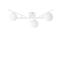 ceiling luminaire ATLAS 3 flames G9 IP20, white dimmable