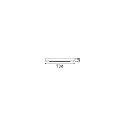Ideal Lux baldakin LINEAR ALL IN 4-fold, firkantet, med d�ksel, messing, bruneret
