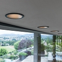 Ideal Lux ceiling recessed luminaire GAME TRIM ROUND 120MM round, UGR < 19, switchable IP40/IP20, white matt 