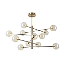 Pendel EQUINOXE 12-flammer G4 IP20, rav 