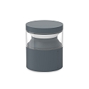 socket luminaire BOEING H015 cylindrical, switchable, with diffuser IP65, anthracite, mat 
