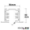ISOLED 3-faset monteringsskinne CLASSIC, hvid mat