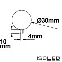 ISOLED Pin based LED module, 10SMD, lateral Pin, 12V AC / DC, G4, 2W 3000K 127lm 120, not dimmable