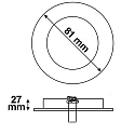 ISOLED Monteringsramme ION svingbar, hvid