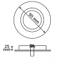ISOLED Monteringsramme BRUSH TWO svingbar, drejelig, aluminium b�rstet