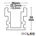 ISOLED LED surface mount profile GROUND-OUT10, passable by car, for stone slab concepts, alu, length 200cm