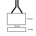ISOLED stik kontakt, sort, hvid