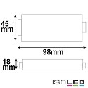 ISOLED Mini RGB (PWM) amplifier, 3 channel, 12-24V DC, 3x4A