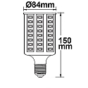 ISOLED LED lyskilde E27 20W 2000lm 2700K 360� CRI >79 