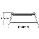 ISOLED Downlight IP44, satin, hvid 