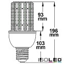 ISOLED LED lamp E27 / E40 Corn, 300SMD, IP40, 100-240V AC, 23W 4200K 3090lm 360, not dimmable