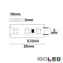 ISOLED LED SIL830-Flex strip, 12V, 9.6W, IP52, warm white