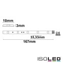 ISOLED LED SIL-RGB-Flex strip, 24V, 7.2W, IP52