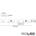 ISOLED LED SIL830-Sideled-Flex strip, 24V, 4.8W, IP52, warm white