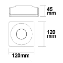 ISOLED Indbygningslampe GX5.3 IP20, hvid