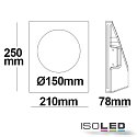 ISOLED recessed luminaire GU10 IP20, white