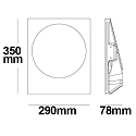 ISOLED recessed luminaire GU10 IP20, white